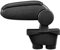 LP Trade Accoudoir Central pour 208 I | Accessoire Console de Rangement et Repose-bras avec Compartiment Organiseur | Pièce Détachée d'Intérieur de Voiture | Simili Cuir Noir - Couture Noire