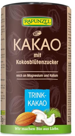 Kakao mit Kokosblütenzucker