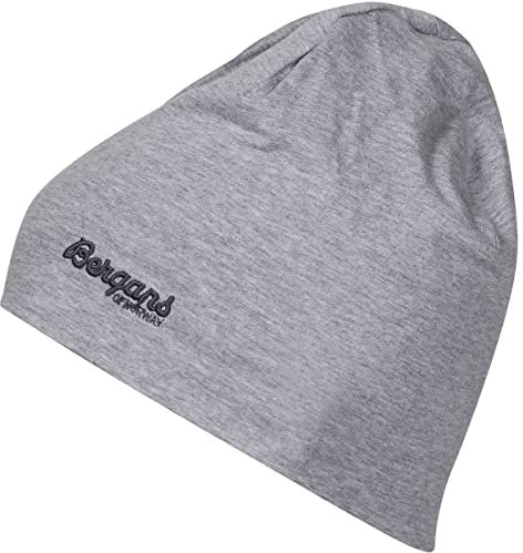 Bergans Kinder Youth Cotton Mütze, Grey Mel, One Size