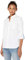 Tommy Hilfiger Women's Solid Button Collared Shirt with Adjustable Sleeves, Bright White, XL