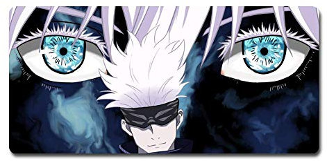 XXL Mousepad,Gaming Mauspad, Jujutsu Kaisen Satoru Gojo Mauspad Anwenden Anime Mauspad Große Mauspad Gamer Große Maus Matte Computer Schreibtisch Matte XXL Keyboard Pad (60 cm35cm)