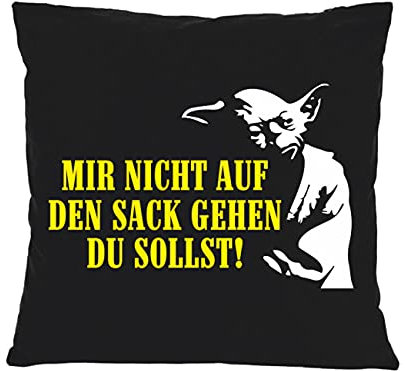 Spaß Kostet Kissen mit Spruch und Füllung Dekokissen Mir Nicht auf den Sack gehen du sollst