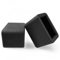 Lot de 2 supports de boucle de ceinture de sécurité de voiture (sans BPA), matériau en silicone durable, support de ceinture de sécurité vertical pour un accès facile (noir)