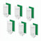 KLEMMFLEX Klebehalter 6 Stück, lang, für Klemmfix Rollo, Doppelrollo, Duo-Rollo, ohne Bohren, zum Kleben, als Zubehör, Ersatzteil für die Befestigung am feststehenden PVC-Fenster, Balkontür