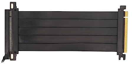 VBESTLIFE PCIE 4.0 X16 Extender Riser-Kabel, Flexibel und Effizient, Stabiles, Hohe Haltbarkeit, für GPUs der Nächsten Generation, 180 Grad EMI-Abschirmung (Schwarz)