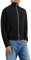 Armani Exchange Felpa con Cerniera Intera con Collo a Tartaruga Maglione Cardigan, Nero, S Uomo