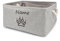 yky Personalisierte Aufbewahrungsbox für Hunde, faltbar, für Hundespielzeug, Haustierkorb, personalisierter Aufbewahrungskorb für Hundespielzeug (grau-scharfe Klaue, S: 30 x 20 x 12 cm)