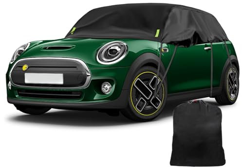 Autoabdeckung Wasserdicht Ersatz für Mini Electric 2020-2024, Halbgarage, Autohülle Autoplane, Winddichte Halbabdeckung für Allwetter, UV-Beständige Vollgarage Regen Sonne Staub Schutz