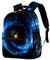 WOSHJIUK Reiserucksack,Arbeitsrucksack,Rucksack,Blauer Vortex Sternenuniversum Nebel,Rucksack