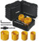 Scie Cloche 7 Pièces 1-1/4 à 2-1/8”(32-54mm) Bi-métal Scie Cloche Coffret Scies Trépans avec Arbre, Foret,Clé Hexagonale pour Métal Fin,Bois dur,Cloisons sèches