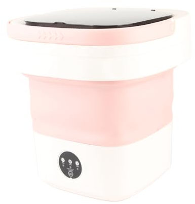 KIMISS Mini Lavadora Plegable Mini Lavadora de Cubos Portátil -7.5L Mini Lavadora de Cubos Portátil Lavadora Portátil Plegable 100-240V Operación Completamente Automática para Tareas de