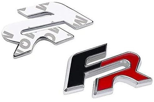 SANNITOU Auto Emblem Aufkleber für Seat Ibiza Altea Leon FR,Autoaufkleber Kühlergrill Front Motorhaube Kofferraum 3D Logo Heckklappen Buchstaben Selbstklebende Ersatz Dekoration