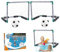 CNAFGBGG Wasserfußball-Set Kids Football Goal Cooling Floating Pool Soccer umfasst 2 Pool-Tore, 2 Bälle und 1 Pumpen Interactive Parent-Kind-Sommerpool-Spiele für Erwachsene und Familie