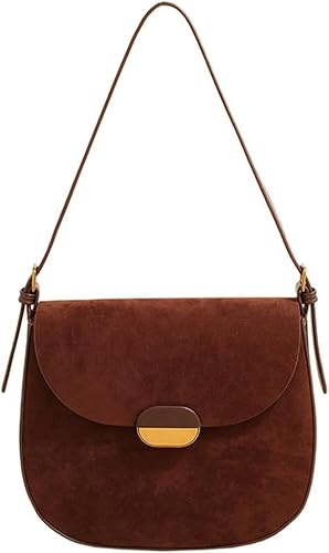JOLILUNA Schultertaschen für Damen, Wildleder, klein, trendig, Weinrot, Umhängetasche, Satteltasche, Wildleder, Burgunderrot