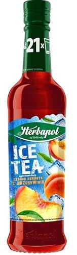 Herbapol Ice Tea Sirup Nahrungsergänzungsmittel Schwarztee mit Pfirsich 420 ml