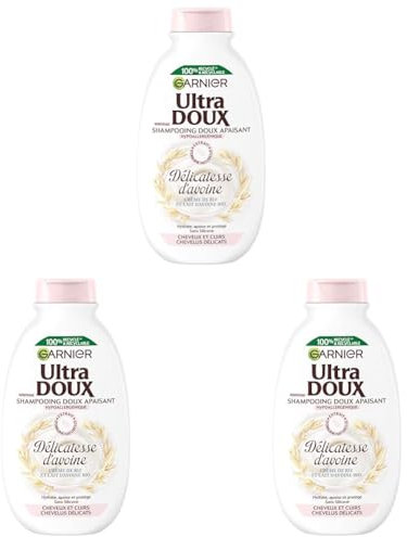 Garnier Ultra Doux Shampooing Hydratant delicatesse 300 ml (Lot de 3)