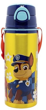 BOTELLA POP UP DE ALUMINIO CON CORREA 730 ML PAW PATROL BOY RESCUE PUPS