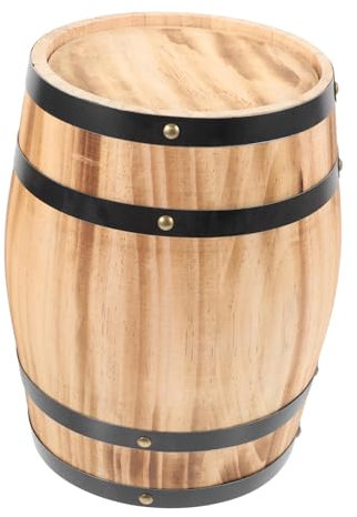 GRIRIW Eichenfass Weinfass holzfass Endtisch gartendeko rostoptik beistell tischchen Getränk Tassen Whiskyfass baustützen dekoartikel Handwerk aus Holzweinfässern alternde Fässer hölzern