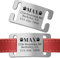 Chapa Identificativa Perro Grabada - Placa Perro Personalizada - Chapas Personalizadas Perros Gatos para Collar de Mascotas | Diseño Silencioso y Abierto, Fácil Instalación (4 Tamaños Opcional)