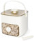 Eiswürfelmaschine Mit Presstyp, Eiswürfelbox Mit Schublade und Aufbewahrungsbehälter, 48 Gitter Wiederverwendbares Eisgitter Für Kaffee-Cocktails und Saft, Ideal Für Home Kitchen White