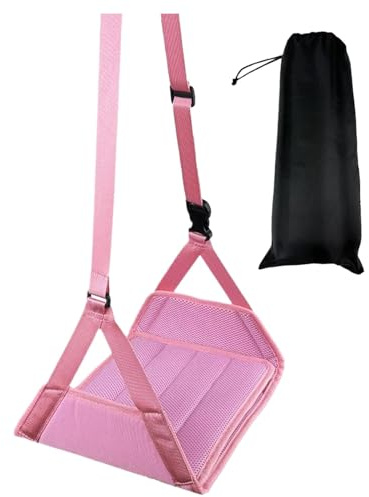 Jubilofex Hamac à pied pour voyager en avion, hamac à pied pour voyager en avion | Grand hamac à pied de bureau réglable avec base de support amovible - Cintre de pieds confortable, long vol,
