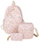 GSenhui Schulrucksack Set Mädchen Schulrucksäcke Aesthetic 3-Teilig Schulranzen Schleife Rucksack Kinder mit Schultertasche und Kleine Geldbörse School Backpack Studenten