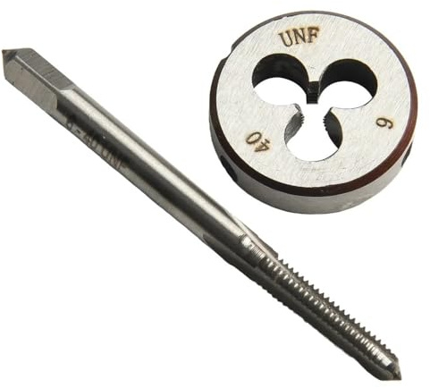 Kit maschi HSS 6-40 UNF e filiera 6-40 UNF Filettature destre Maniglia Utensile Forniture for lavorazione dei metalli CNC Accessori