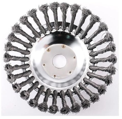 OOOVAVNE Tête de Coupe-Bordures Universelle en Acier, 6/8 Pouces, avec Lame de Tondeuse à Gazon, 1 pièce(6 inch)