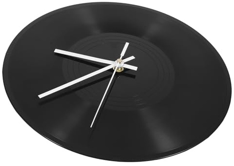 INOOMP Vinyl Record Wall Clock Modern Decor Shaped for Living Bedroom Home Wall Hanging Clock Ornament