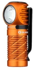 OLIGHT Perun 3 Mini Stirnlampe LED Wiederaufladbar, 1250 Lumen Superhell Kopflampe Headlamp mit Rotlicht und 8 Lichtmodi, IPX8 Wasserdichte Stirnleuchte, Ideal für Outdoor, Angeln, Notfall Orange