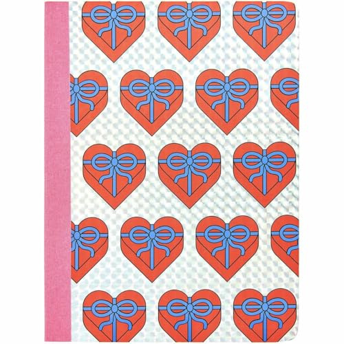 Notizbuch Eye Candy, Herzen, 14,5 x 19,5 cm, 80 Seiten