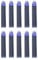 Xezo Blue Ink Cartridges for Fountain Pens, Standard International/European Size. Pack of 10.