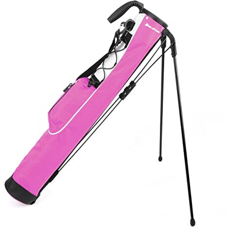 Orlimar Pitch 'n Putt Golf Lightweight Stand Carry Golf Club Bag for Women, Rose Pink