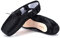 Professioneller Tanzschuh für Damen und Mädchen, Schwarz & Rot & Rosa, Ballettschuhe (mit Zehenpolstern und Tragetasche) – Normale Sohle, Schwarz, 39 EU