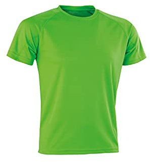 Spiro Men Performance Aircool T-Shirt - Lime, X-Small