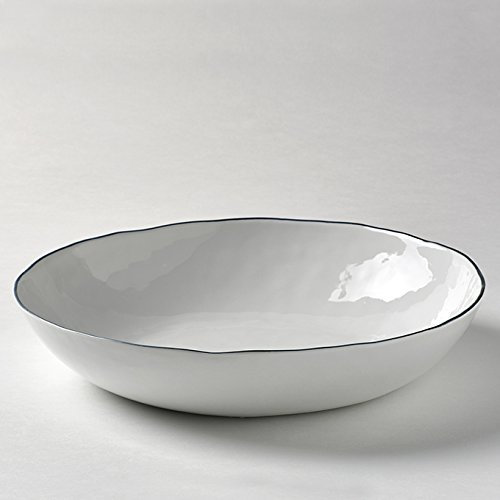 Lambert 21388 Geschirr, Keramik, Weiß, Basalt Grau