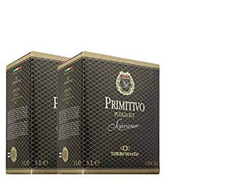 Rotwein Italien Primitivo Puglia IGT Soprano Bag in Box trocken (2x5L)