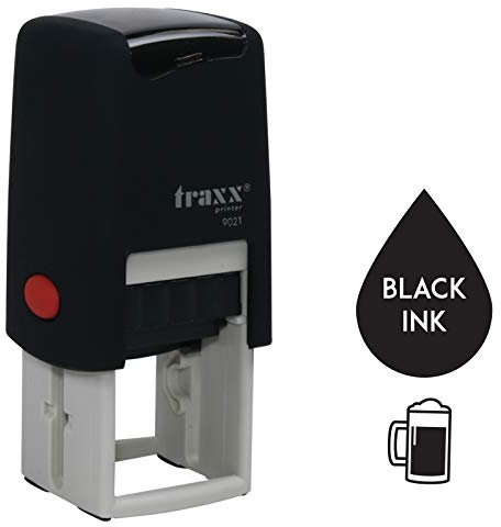 Traxx 9021 Loyalty Card Self Inking Rubber Stamp Pub Club Bar Brewery Alcohol *A Black Pint of Beer Design*