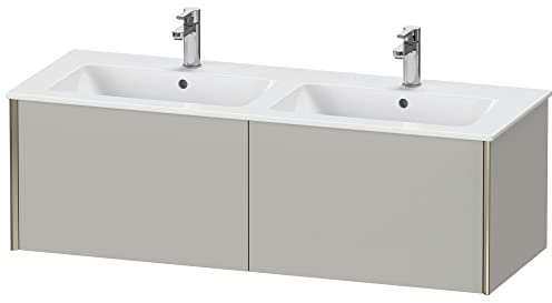 Duravit XViu 4029 Waschtischunterbau wandhängend, 2 Auszüge, für Doppelwaschtisch ME by Starck 233613, 1280x480 mm, XV40290B107, Farbe: champagner matt/betongrau matt