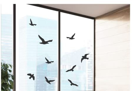 Lot d’autocollants pour fenêtre - Protection contre les oiseaux - 259/1