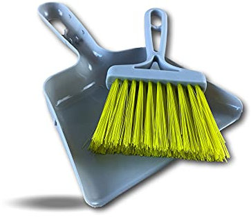 Mini pelle balayette de table | Ensemble ménage | Conception à cliper | Idéal pour miettes poussière et poils d'animaux | Facile à suspendre ou à accrocher | Flexible et pratique | Kibros MINIPB