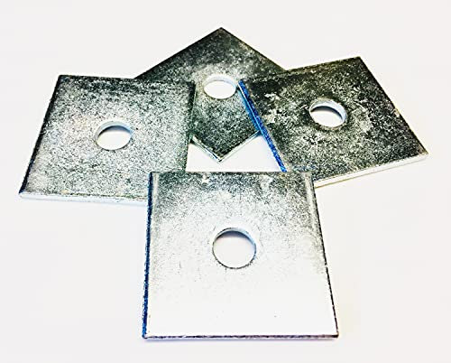 Arandelas cuadradas de acero M10 x 50 mm x 50 mm, 3 mm, DIN 436