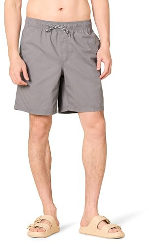 Amazon Essentials Men's 8 Inseam Relaxed-Fit Drawstring Walk Shorts (Available in Plus Size), Grey, 3XL Plus