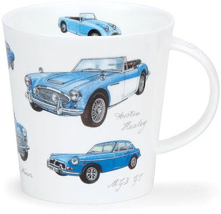 CA-GRCC-BL Tasse aus feinem Knochenporzellan, Cairngorm-Form, 0,48 l, Blau