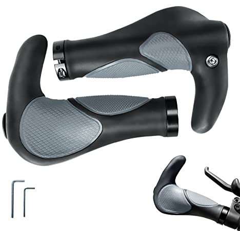 Fahrrad-Lenkergriffe, komfortabel, ergonomisch, Mountainbike-Griffe, weiches Gel, für Radfahren, MTB, Roller, E-Bike