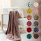 ENGLISH HOME Kuscheldecke, Flauschig Decke, Flanell Fleecedecke, Warm Wolldecke, Weich Sofadecke, Hochwertige Couchdecke, Damen, Softy, Lila, 130x170 cm