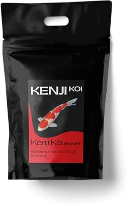 KENJI KOI Growth+ Koifutter 5kg 6mm Wachstumsfutter für den Koi | Schwimmendes Wachstumsfutter mit hochwertigen Proteinen | Optimal für jeden Tag: Fördert den Muskelaufbau der Koi