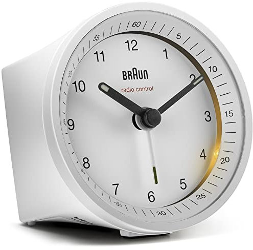Braun BC 07 W-DCF Radio Controlled Alarm Clock White