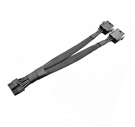 iHaospace 12 Pin zu Dual 8 Pin PCIe Verlängerungskabel Stecker für RTX 3060Ti 3070 3080 Funder Edition GPU Netzteil Kabel Kabel Splitter