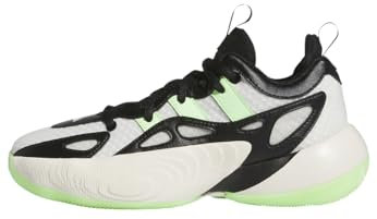 adidas Trae Young Unlimited 2 Low Shoes Kids Basketball-Schuhe, Cloud White/Green Spark/Off White, 38 EU